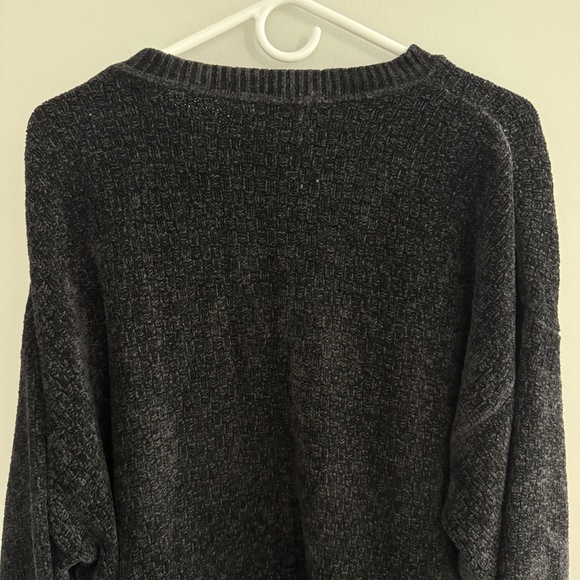 BELLAGIO ITALY CREWNECK SWEATER CHENILLE GRANDPACORE PREPPY VINTAGE BLK MEN XXL - Picture 7 of 12